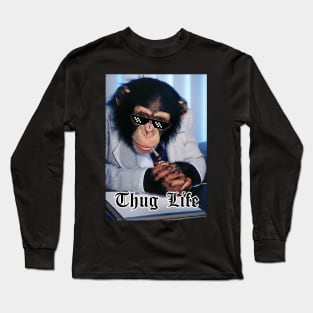 Thug Life Monkey Long Sleeve T-Shirt